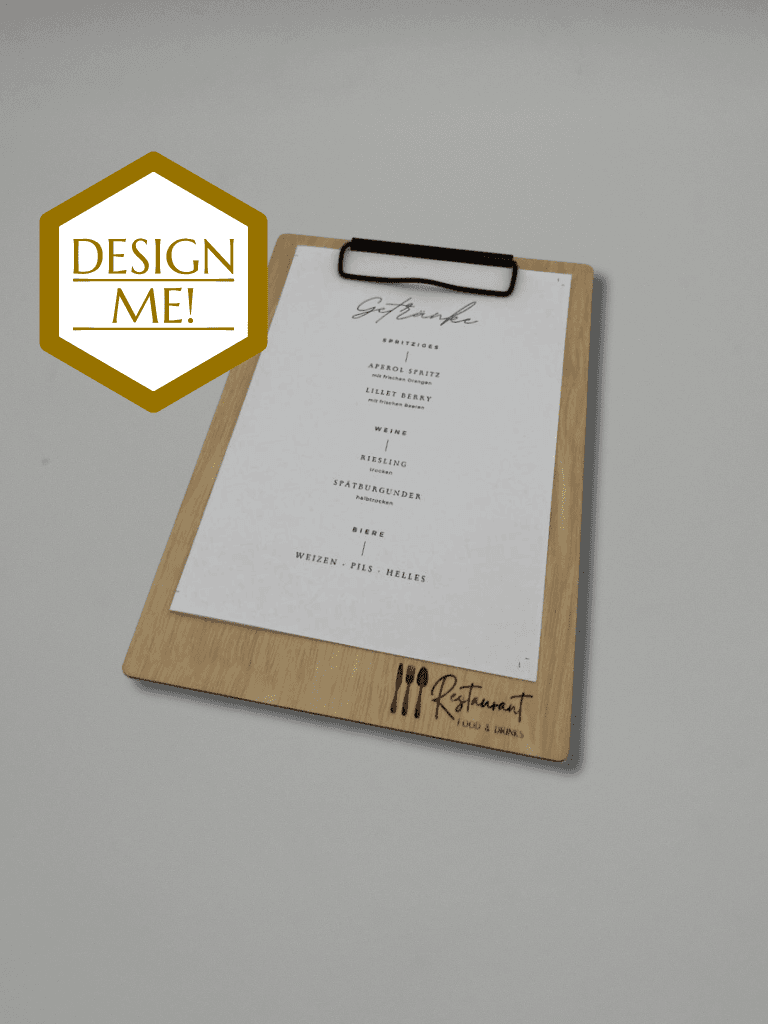 Menu Board Clip Design