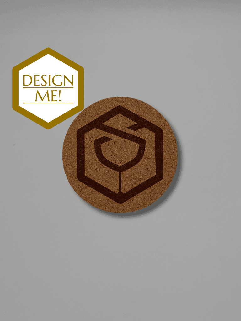 Holz-Kork Untersetzer mit Branding