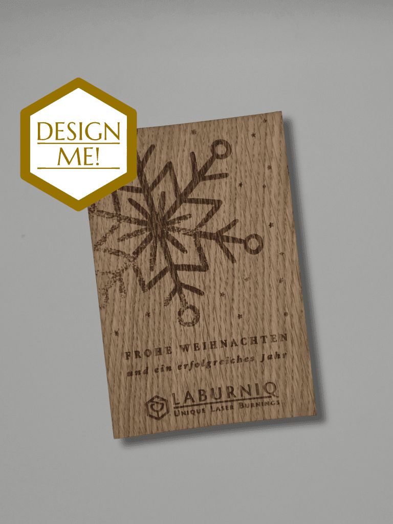 Weihnachtskarte Motiv 7 Schneeflocke design